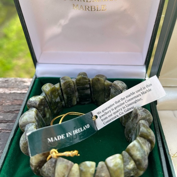 Sterling Silver Made in Ireland Connemara Marble - Picture 3 of 7